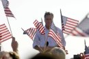 Republican presidential candidate, former Massachusetts Gov. Mitt Romney speaks to supporters at the Holland State Park beach Tuesday, June 19, 2012. (AP Photo/The Grand Rapids Press,Chris Clark )