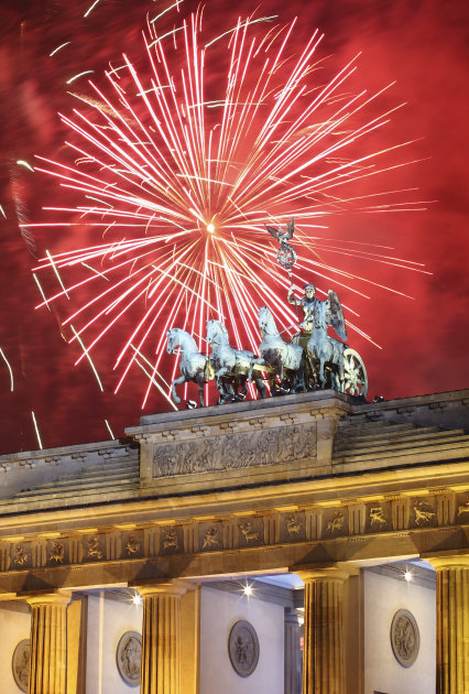 Berlin Welcomes 2012 With Fireworks And Concert