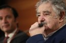 El presidente de Uruguay, José Mujica, durante la reunión que mantuvo con empresarios en la primera jornada de su visita oficial a España, en la que también se entrevistará con el rey Juan Carlos. EFEEl presidente de Uruguay, José Mujica, durante la reunión que mantuvo con empresarios en la primera jornada de su visita oficial a España, en la que también se entrevistará con el rey Juan Carlos. EFE