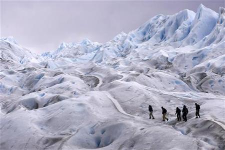 Climbers trek on Argentina's …