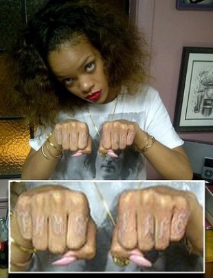 Rihanna has just added a new tattoo to her tiny frame that already boasts 15
