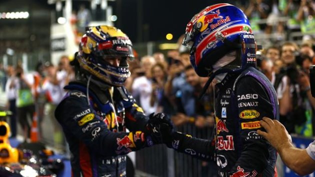 2013 GP of Abu Dabi Red Bull Vettel Webber