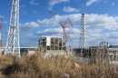 Handout photo of crippled Fukushima Daiichi nuclear power plant's No.4 reactor building in Fukushima prefecture