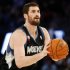 Minnesota Timberwolves' Kevin Love shoots during the NBA All-Star Three-Point Shootout basketball competition in Orlando, Fla., Saturday, Feb. 25, 2012. (AP Photo/Lynne Sladky)