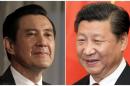 Combination photograph shows Taiwan President Ma Ying-jeou and Chinese President Xi Jinping