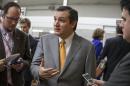 FILE - In this Dec. 17, 2013 file photo, Sen. Ted Cruz, R-Texas, speaks with reporters on Capitol Hill in Washington. Cruz said he would renounce his Canadian citizenship by the end of 2013, but the Calgary-born Republican lawmaker is still a dual citizen. (AP Photo/J. Scott Applewhite, File)
