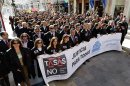 Una manifestación en Málaga contra la Ley de Tasas judiciales. EFE/Archivo