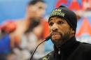 Lamont Peterson speaks at a press conference on December 8, 2011 in Washington, DC