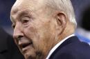 File of Detroit Lions owner William Clay Ford Sr. standing on the sidelines before the start of their NFL football game against the New Orleans Saints in Detroit