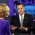 Republican presidential candidate, former Massachusetts Gov. Mitt Romney is interviewed by Megyn Kelly during a segment of "America Live" on the Fox News Channel, in New York,  Wednesday, March 14, 2012. (AP Photo/Richard Drew)