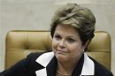 Brazil's President Rousseff participates in the ceremony of investiture for the new President and Vice-President of the Supreme Court in Brasilia