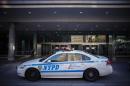 A NYPD car is pictured on October 25, 2014