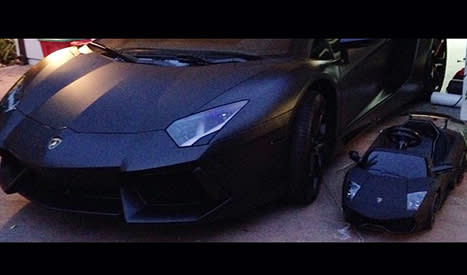 Kim Kardashian&#39;s Daughter North West Gets Matching Lamborghini Car Like Dad Kanye West: Picture