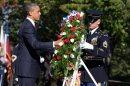 Obama Marks Veterans Day at Arlington National Cemetery