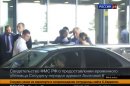 In this still image taken on Thursday, Aug. 1, 2013 and released by Russia24 TV channel, shows Russian lawyer Anatoly Kucherena, second right in the center, and National Security Agency leaker Edward Snowden, center back to a camera, as Snowden leaves Sheremetyevo airport outside Moscow, Russia, on Thursday, Aug. 1, 2013. Snowden has received asylum in Russia for one year and left the transit zone of Moscow's airport, his lawyer said Thursday. Kucherena said that Snowden's whereabouts will be kept secret for security reasons. (AP Photo/Russia24 via Associated Press Television) TV OUT