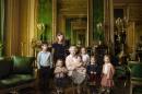 One of the portraits taken by US photographer Annie Liebovitz showing Queen Elizabeth II (C) posing with her family at Windsor Castle on April 20, 2016