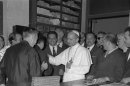File photo of Pope Paul VI during a visit to the Osservatore Romano newspaper
