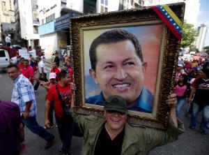 A supporter of Venezuela&#39;s President Nicolas Maduro &hellip;