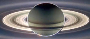 Eclipse solar en Saturno (Foto: NASA)