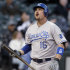 Kansas City Royals' Billy Butler looks up after striking out during the first inning of a baseball game against the Chicago White Sox in Chicago, Saturday, Sept. 24, 2011. (AP Photo/Nam Y. Huh)