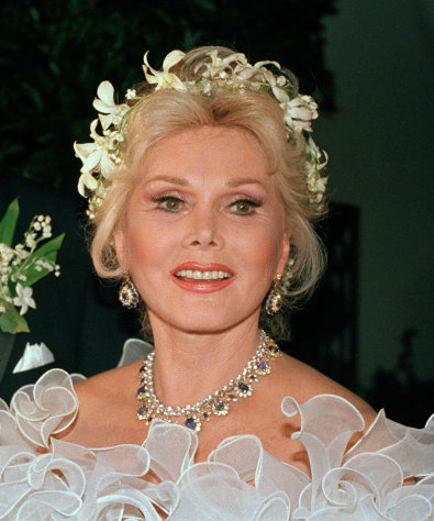 FILE - In this Aug. 15, 1986 file photo, actress Zsa Zsa Gabor is shown Los Angeles. Gabor's huband, Frederic Prinz von Anhalt, is celebrating the ailing diva's 95th birthday Monday by hosting a party at their Bel Air home. (AP Photo/File)