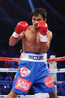 Manny Pacquiao is the highest-profile opponent remaining for Mayweather. (Getty)
