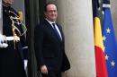French President Francois Hollande at the Elysee Palace in Paris on March 24, 2016