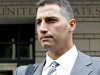 Former Major League baseball pitcher Andy Pettitte leaves the Federal Court in Washington, Wednesday, May 2, 2012, after testifying in Roger Clemens; trial. Pettitte acknowledged under cross-examination Wednesday that he might have misunderstood Roger Clemens when Pettitte said he heard his former teammate say he used human growth hormone. (AP Photo/Haraz N. Ghanbari)