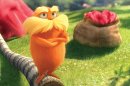 In this film image released by Universal Pictures, animated character Lorax, voiced by Danny Devito, is shown in a scene from 