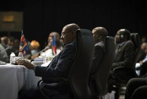 Sudanese president Omar al-Bashir is seen during the&nbsp;&hellip;