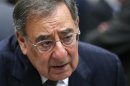 U.S. Defense Secretary Leon Panetta speaks during a NATO defence ministers meeting at the Alliance headquarters in Brussels