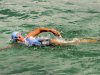 In this photo released by Diana Nyad via the Florida Keys News Bureau, endurance swimmer Diana Nyad swims off Havana, Cuba, Saturday, Aug. 18, 2012, as she begins a more than 100-mile trip across the Florida Straits to the Florida Keys. Nyad, who turns 63 on Aug. 22, is trying to be the first swimmer to cross the Straits without a shark cage. (AP Photo/ Diana Nyad via the Florida Keys News Bureau, Christi Barli)