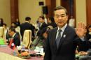 Chinese Foreign Minister Wang Yi at the ASEAN-China ministerial meeting in Naypyidaw on August 9, 2014