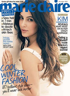 Kim Kardashian on the cover of Marie Claire Tesh Marie ClaireShortly after