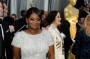 Octavia Spencer arrives before the 84th Academy Awards on Sunday, Feb. 26, 2012, in the Hollywood section of Los Angeles. (AP Photo/Matt Sayles)
