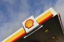Shell branding is seen at a petrol station in west London