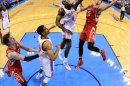 105-102. Durant, Westbrook e Ibaka evitan la sorpresa ante los Rockets