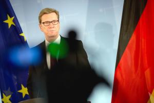 The acting German Foreign Minister Guido Westerwelle …