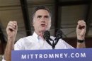 Republican U.S. presidential candidate Romney campaigns at LeClaire Manufacturing in Bettendorf