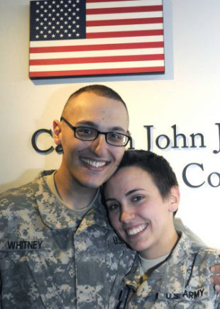 Sean Whitney and Caitlin Murray tied the knot on Jan. 3 at the Albany International Airport (Michael P. Farrell/Times Union)