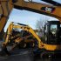 CAT machines are seen on a lot at Milton CAT in North Reading, Massachusetts