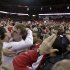 Wisconsin's Sam Dekker, facing camera at left, celebrates with teammate Dan Fahey after Wisconsin defeated Michigan 65-62 in an NCAA college basketball game Saturday, Feb. 9, 2013, in Madison, Wis. (AP Photo/Andy Manis)