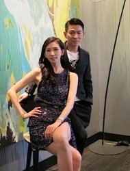 林志玲與劉德華出席香港《天機-富春山居圖》首映會。(圖／海樂提供)