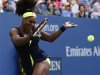 Williams of the U.S. hits a return to Azarenka of Belarus during their women's singles finals match at the U.S. Open tennis tournament in New York