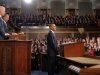 President Barack Obama pauses before he delivers his State of the Union address on Capitol Hill in Washington, Tuesday, Jan. 24, 2012. At left are Vice President Joe Biden and House Speaker John Boehner. (AP Photo/Saul Loeb, Pool)