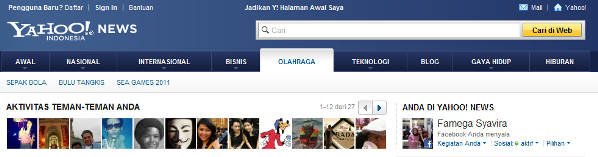 Fitur Beranda Sosial di Yahoo! Indonesia Berandasosial