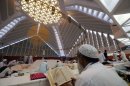 Pakistani Muslims attend Itikaf worship during the holy month of Ramadan