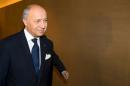 French Foreign Minister Laurent Fabius arrives for a meeting, on November 9, 2013, on the third day of talks on Iran's nuclear programme at the Intercontinental Hotel in Geneva Switzerland