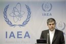 Iran's Abbasi-Davani attends a news conference during the 56th IAEA General Conference in Vienna