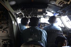 Vietnamese Air Force officers sit in the cockpit of&nbsp;&hellip;